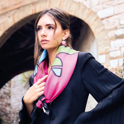 Foulard - Jazz Pop 90 Magenta