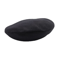 Reversible beret with leather trim Model Lora