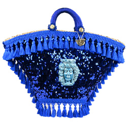Bag - Art. Coffa Fanciulla Paillettes Blu
