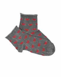 Grey / Red Socks - Art. S6