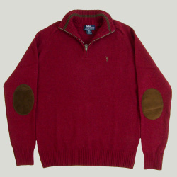 Pullover - Art.  Half Zip Sweater Bordeaux