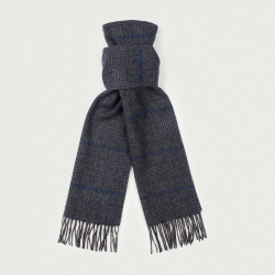 Sciarpa - Art. Two toned wool scarf blue