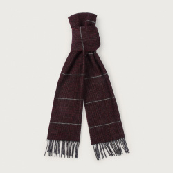 Sciarpa - Art. Two toned wool scarf burgundy