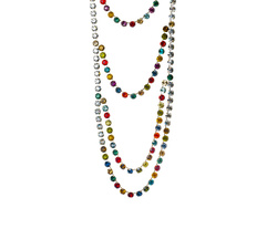 Multicolor Long Rows Necklace