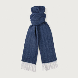 Scarve - Art. Melange wool scarf blue