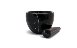 Small Black Marble Mortar and Pestel - Art. MOBJ155