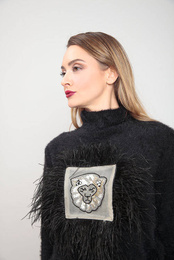 Art. Peluche Shirt with Feathers
