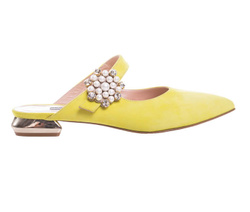 Yellow Decollette Shoes - Art. 4476