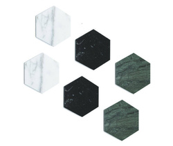 Hexagonal Marble Coasters with Cork underneath - Art. MOBJ170