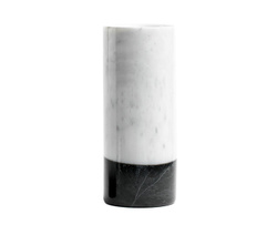 White & Black Marble Vase - Art. MOBJ144