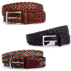 Belt - Set of 3 braided belts